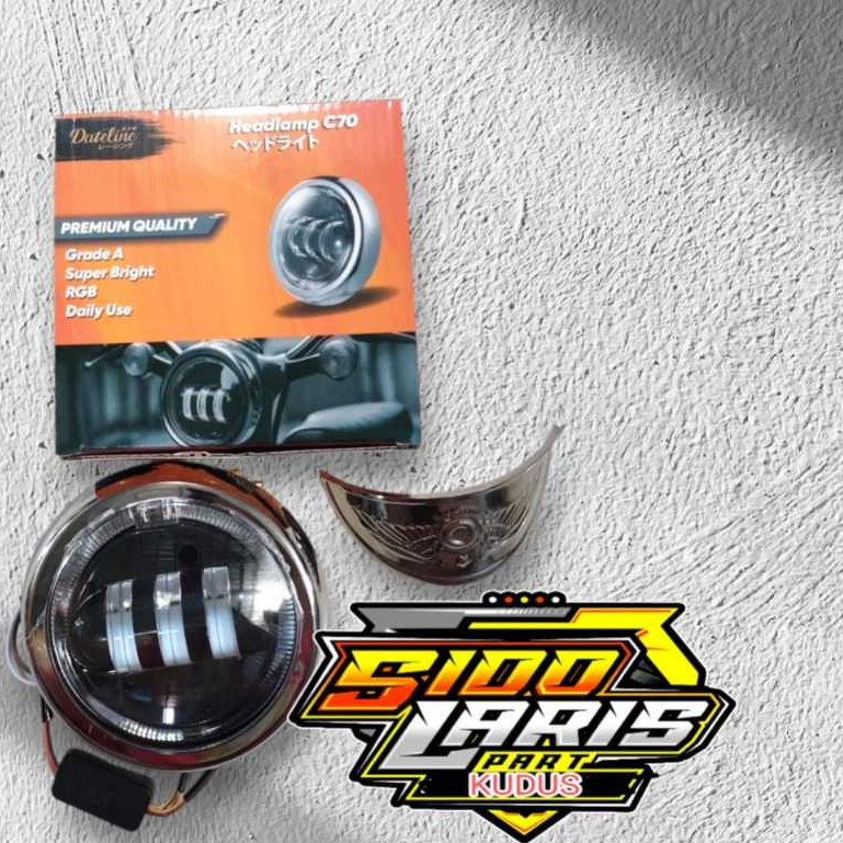 Lampu Depan 2 Mode C70 UK 4,5 Inchi Import - DAYMAKER C70 2 MODE BY GORILLA