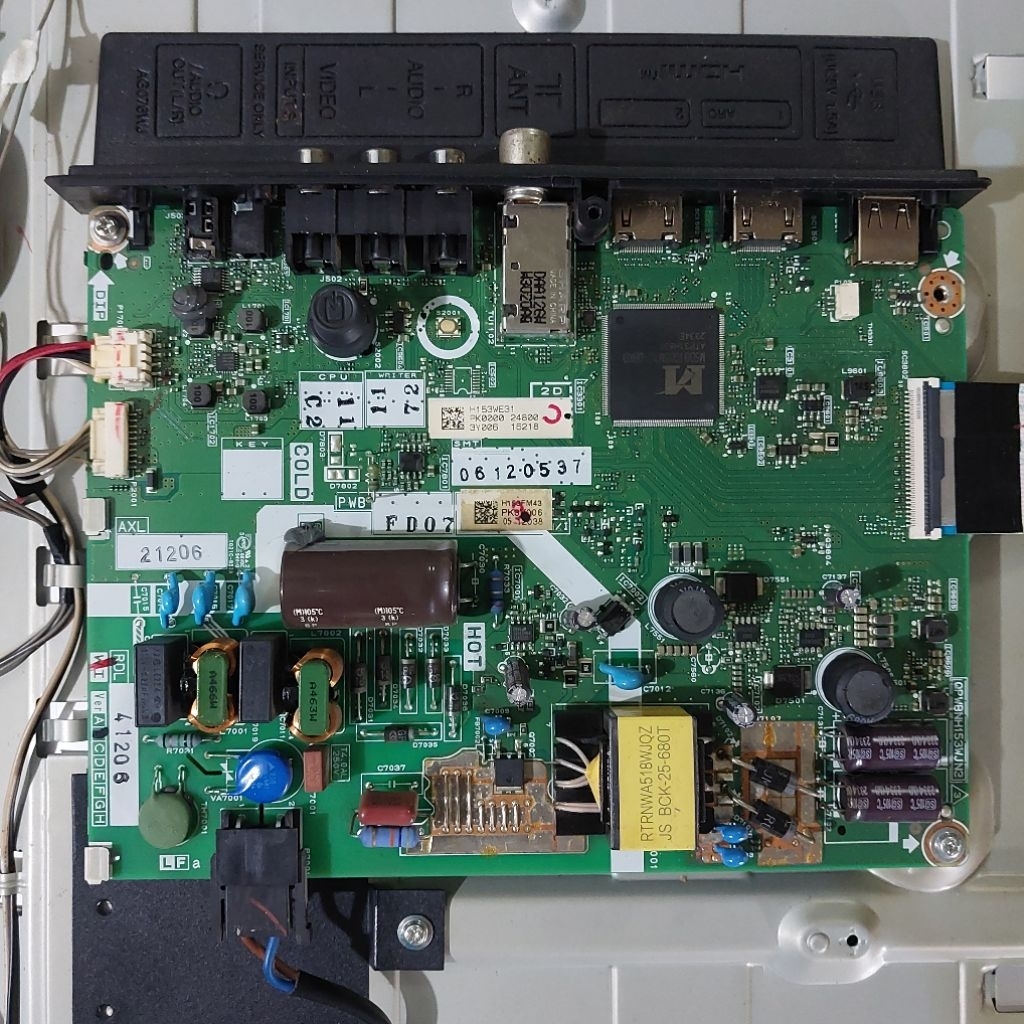 MESIN MAINBOARD MB MOTHERBOARD MOBO MODUL MODULE MB TV SHARP 2T-C32GD1500I C32GD1500I