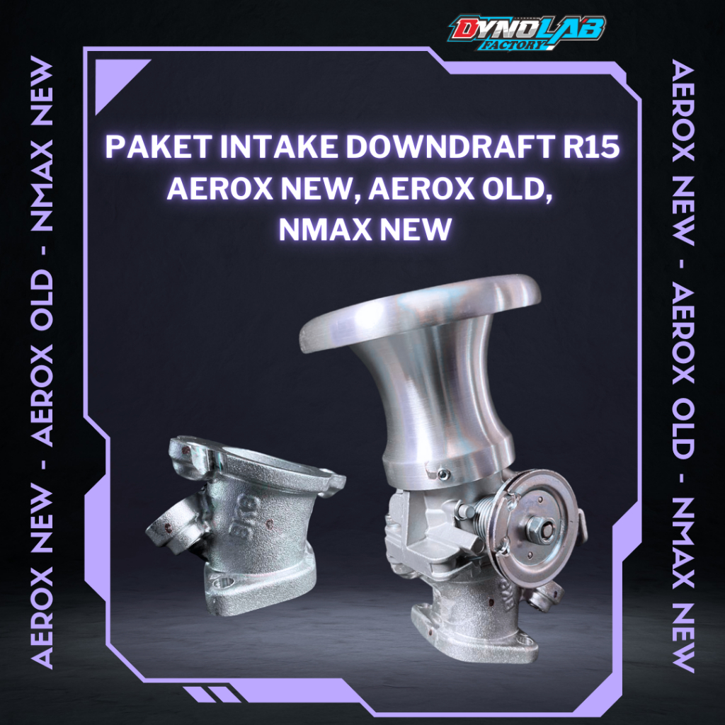 Paket Intake Downdraft R15 Aerox New, Aerox Old,   Nmax New