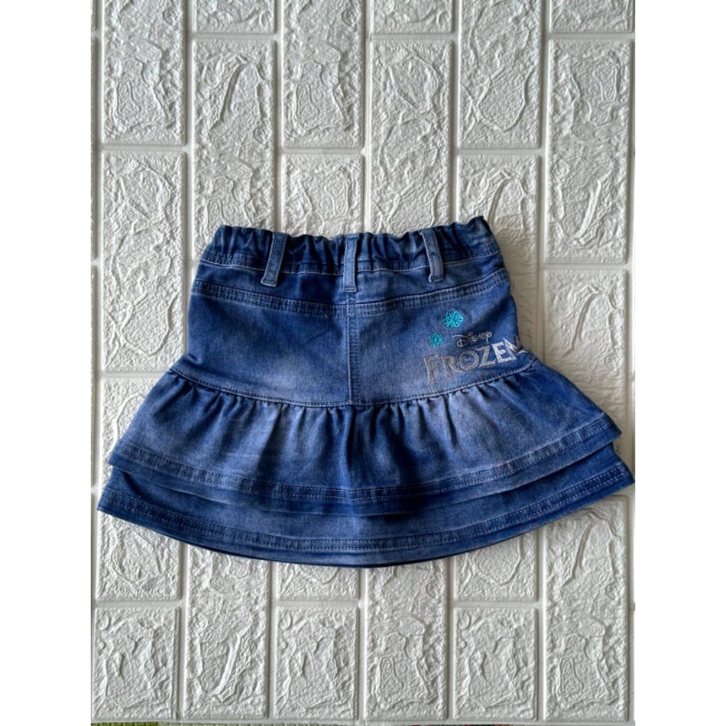 Rok anak jeans gambar Frozen