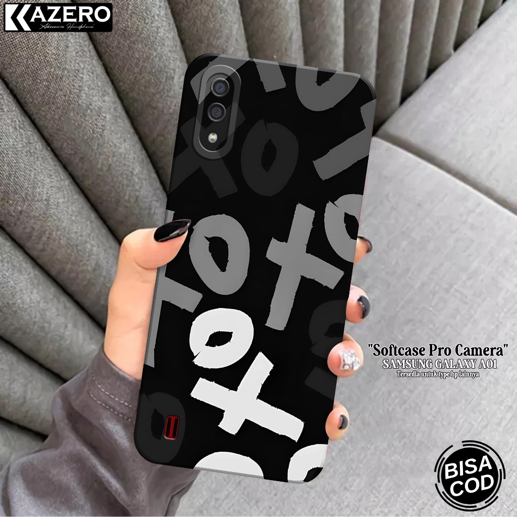 KAZERO - Case Hp Samsung Galaxy A01 - Fashion Case Aesthetic - Pro Camera - Softcase Samsung Galaxy 