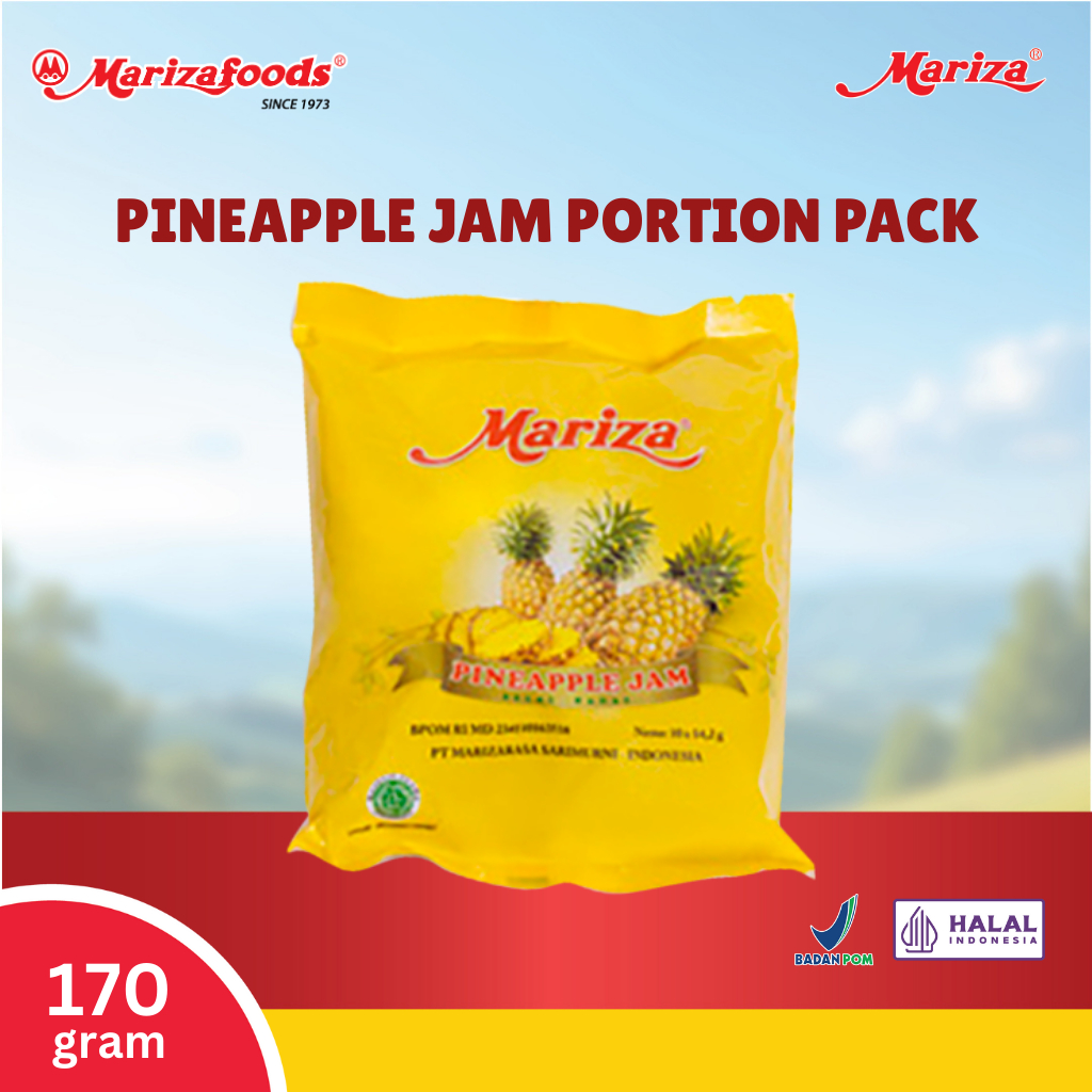 Mariza Pineapple Jam Portion Pack 10Pcs - Selai Nanas