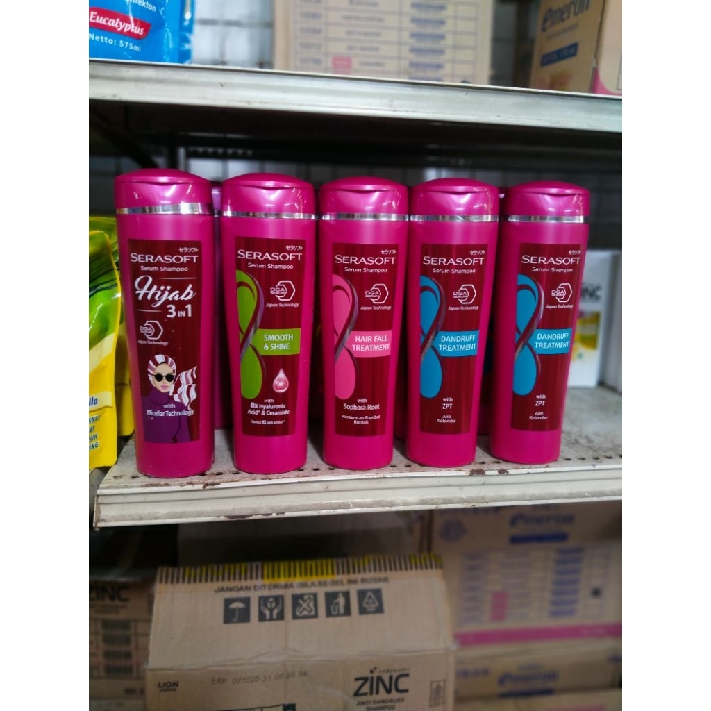 Shampoo Serasoft 170ml - Nutrisi Rambut, Kurangi Ketombe, Perawatan Rambut Rontok