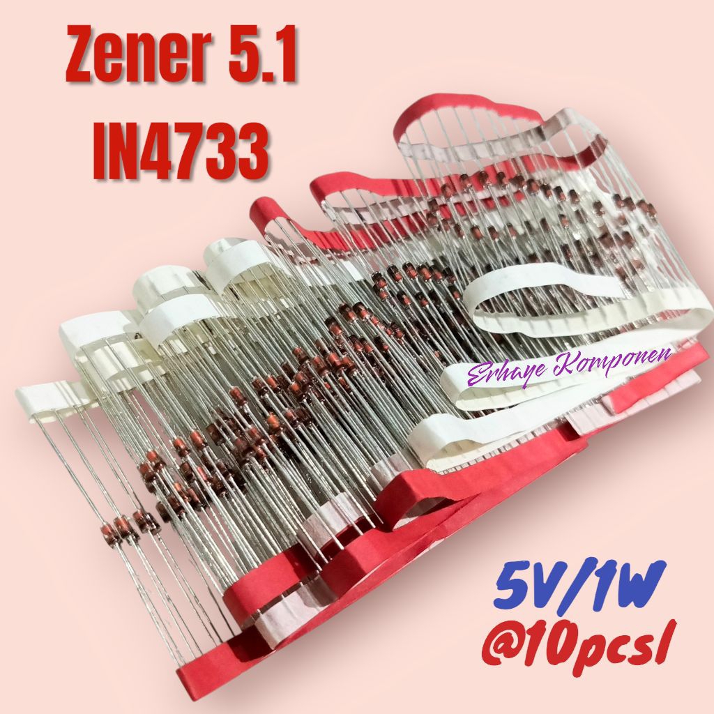 (@10pcs) ZENER 5.1 / Dioda Zener 5V1/1Watt.