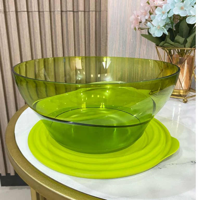 Promo set Eleganzia Cristal Bowl ORI Tupperware kapasitas 4.6 liter | mangkuk sop buah | makanan