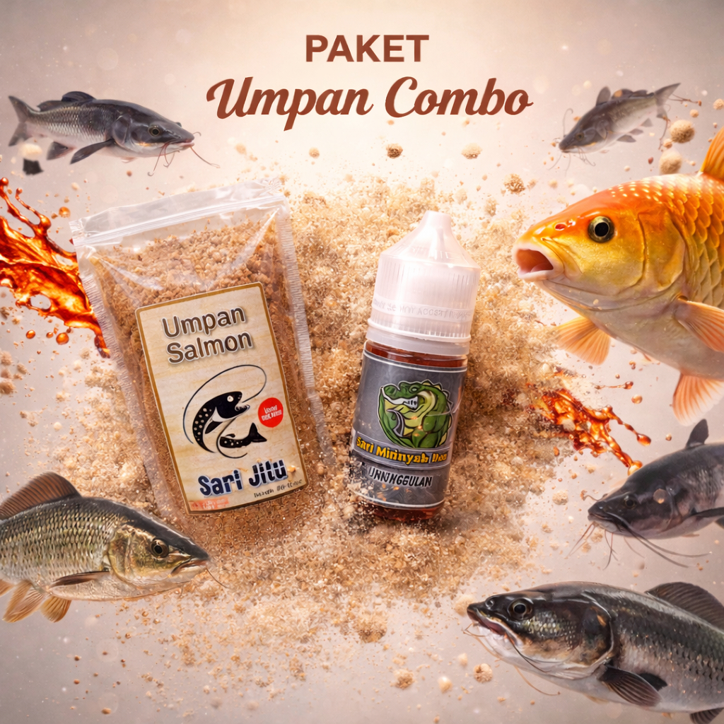 Paket Booster Umpan Ikan Mas Patin Bawal Baung Lele Sidat Toman Aroma Amis Wangi Untuk Harian Liarai
