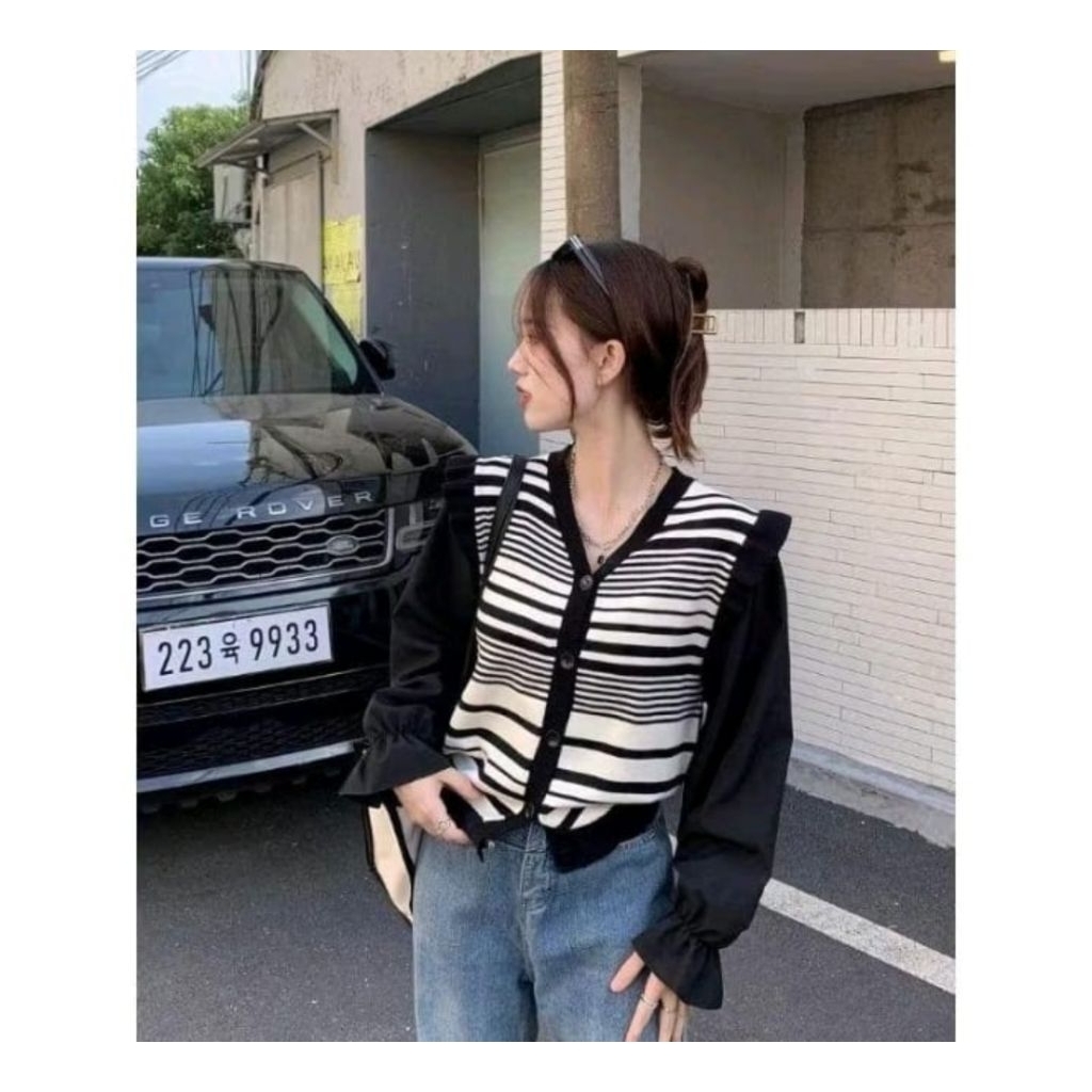 ATASAN RAJUT OOTD REMAJA DEWASA CARDIGAN RAJUT