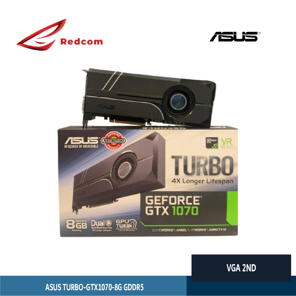 VGA NVIDIA ASUS TURBO GTX 1070 8G GDDR5 / 2ND FULLBOX