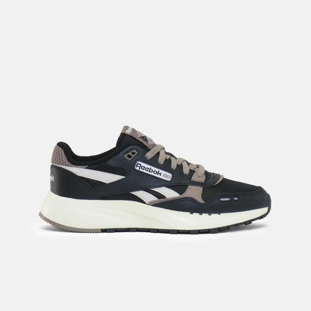 Sepatu REEBOK CLASSIC CL LEATHER 2400 WHITE BLACK GREY GUM ORIGINAL