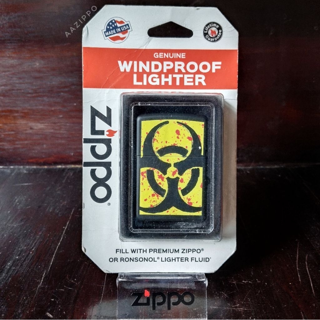 ZIPPO NOS Original ZIPPO 218 HAZARDOUS Blister Pack Original USA