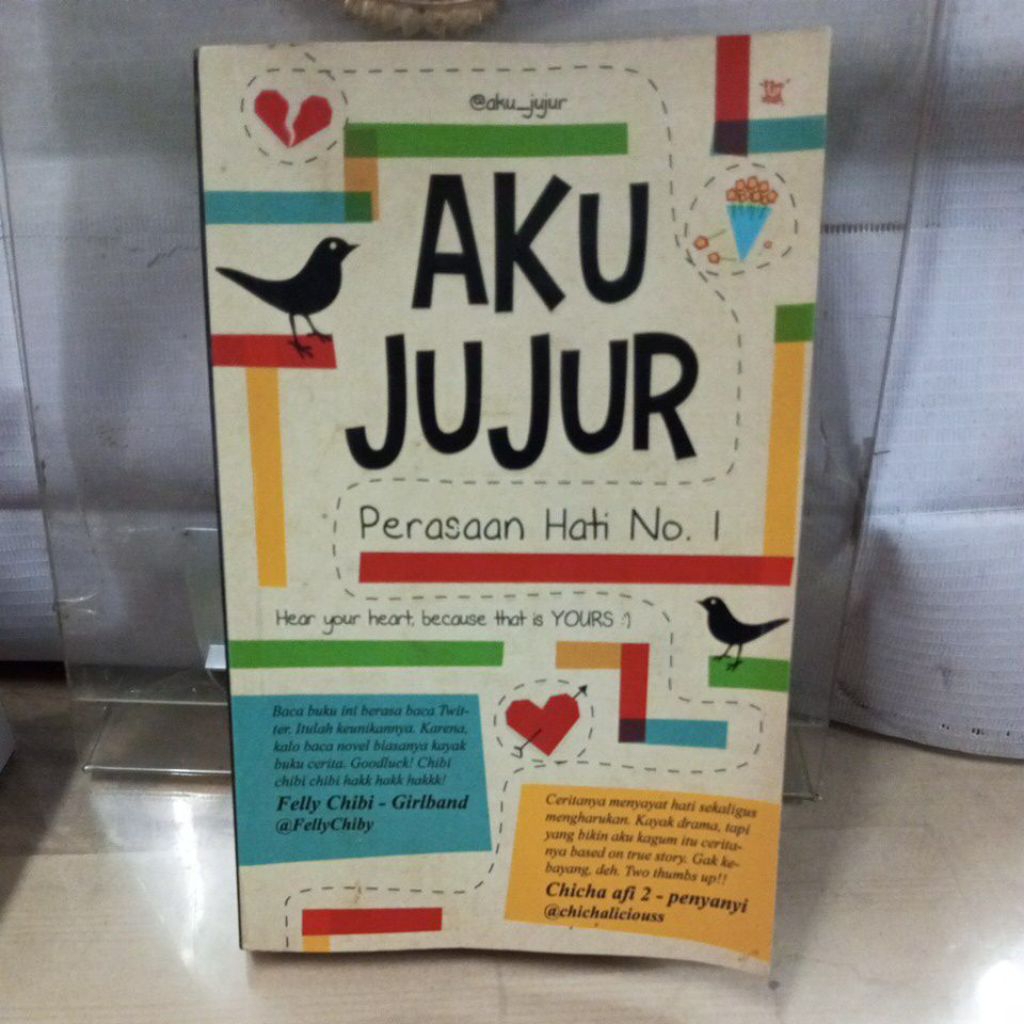 buku , aku jujur perasaan hati no 1 oleh chicha afi 2