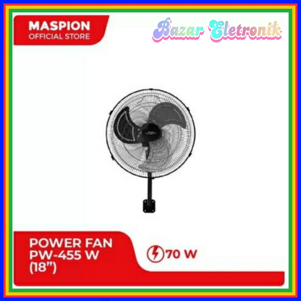 KIPAS DINDING MASPION 18 INCH PW 455 / WALL FAN MASPION PW 454 / KIPAS ANGIN DINDING MASPION PW455