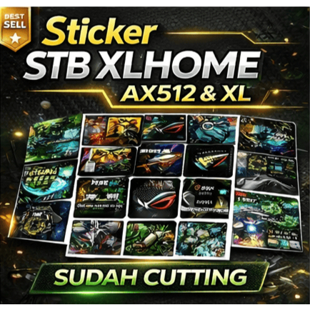 Sticker Stb Xlhome ax512 & xl putih