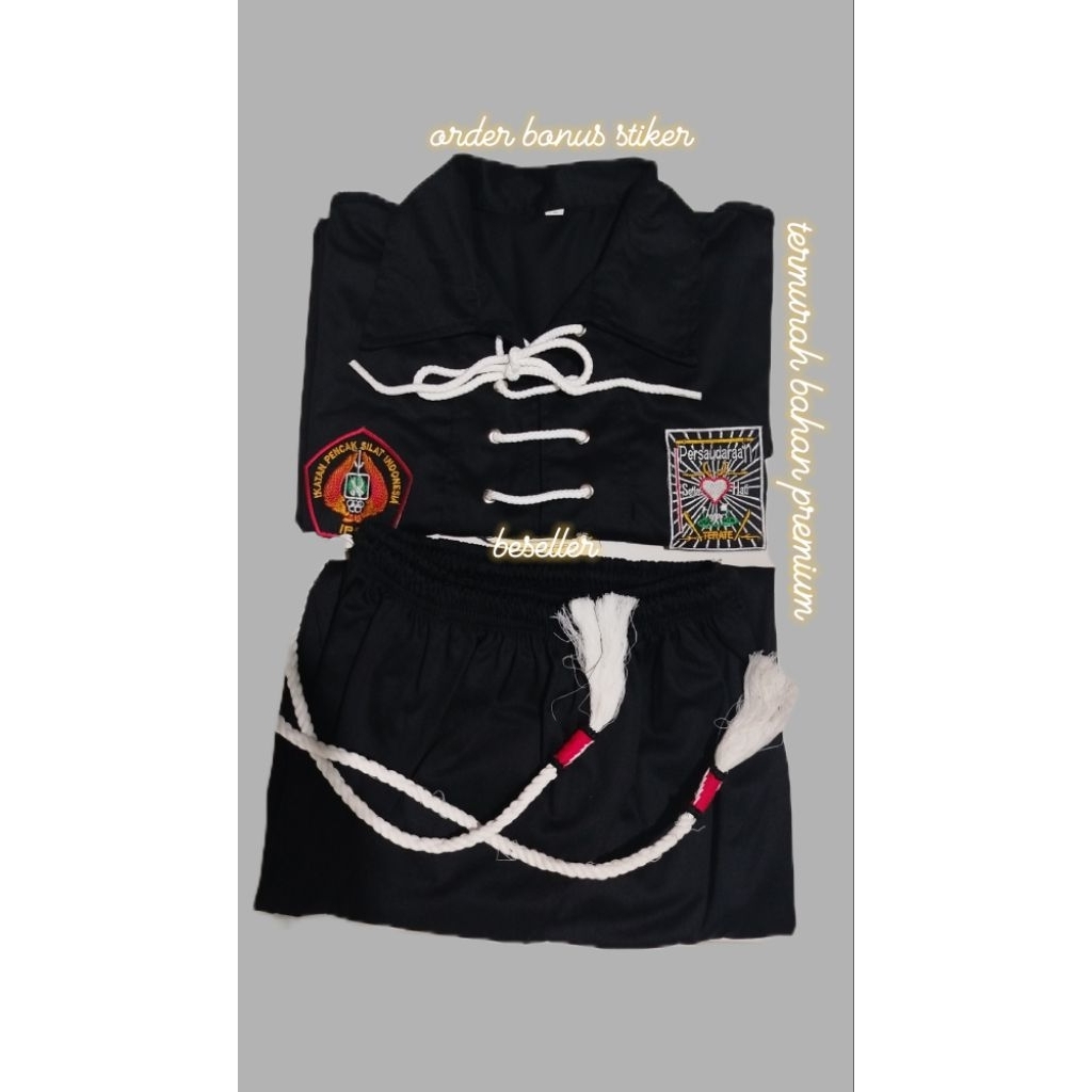 Sakral warga PSHT lengkap atasbawah/bahan nagata driil original greadA ori