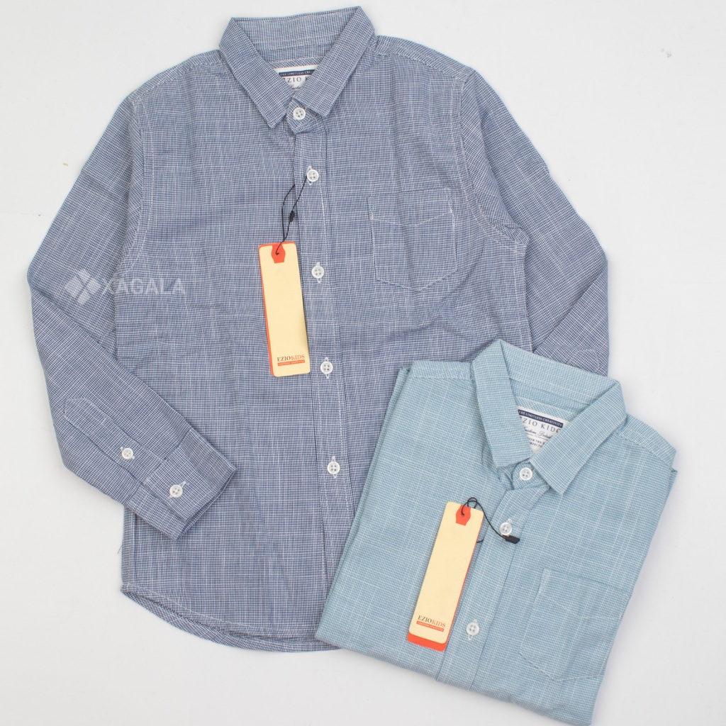 1-18 TAHUN EZIO KIDS KEMEJA ANAK LAKI LAKI LENGAN PANJANG PREMIUM BRANDED ORI KEMEJA ANAK TANGGUNG