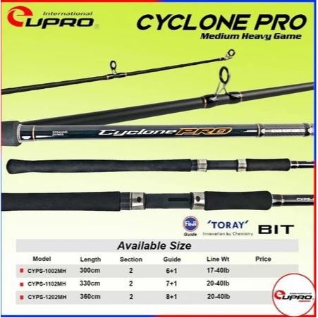 Joran Popping Eupro Cyclone Pro Heavy Action Surf Fishing