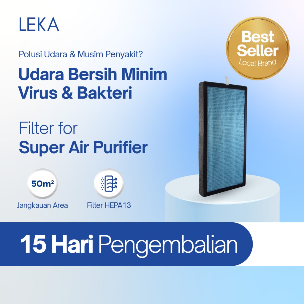 LEKA - AP8000 Super Air Purifier - Replacement Filter 4-in-1 - Filter HEPA13