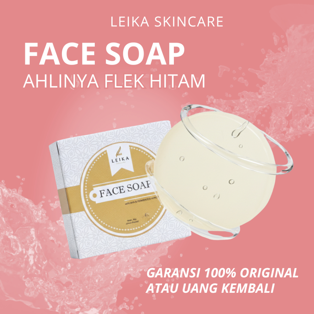Sabun Flek Hitam Paling Ampuh - Sabun Flek Tebal BPOM LEIKA SKINCARE Sabun Flek Hitam Wajah BPOM