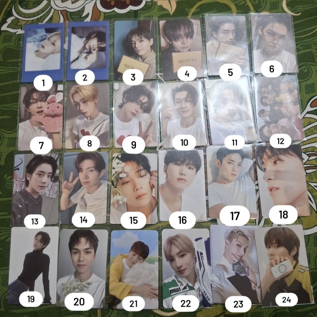 photocard official boy group campuran enhypen,seventeen,the boys,ateez