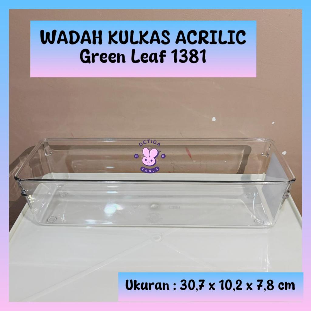 GREEN LEAF 1381 / Organizer Kulkas / Wadah Serbaguna Acrilic