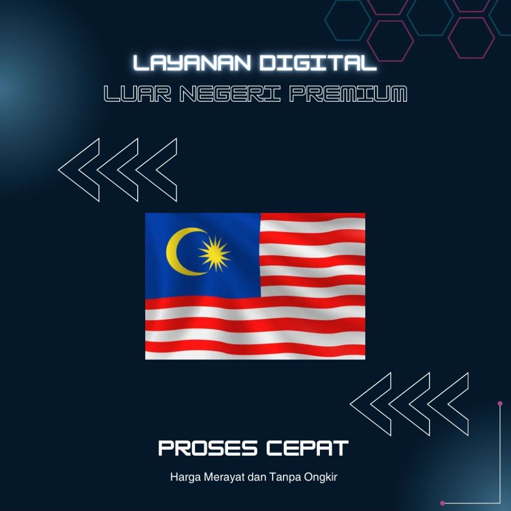 Layanan Digital Luar Negeri | Nomor Virtual International | Aman & Cepat | Malaysia +60