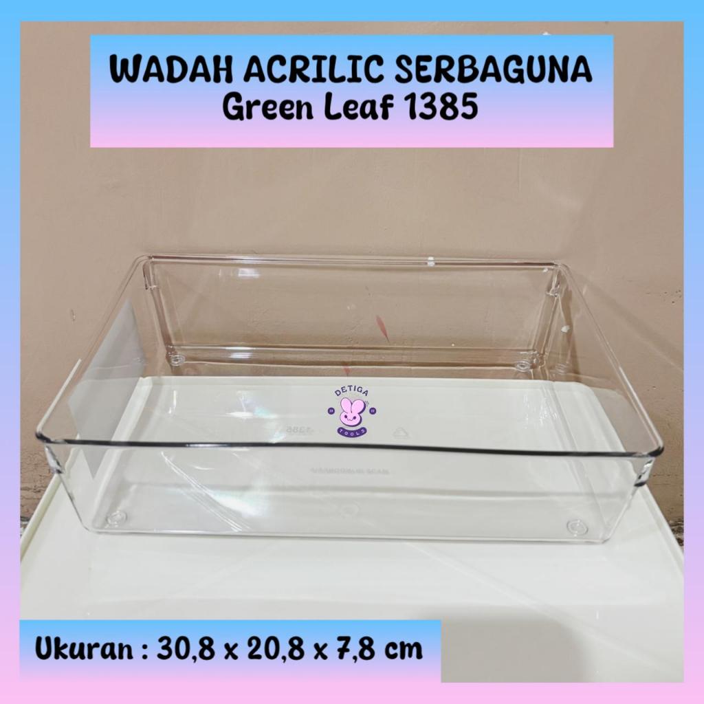 GREEN LEAF 1385 / Organizer Kulkas / Wadah Serbaguna Acrilic