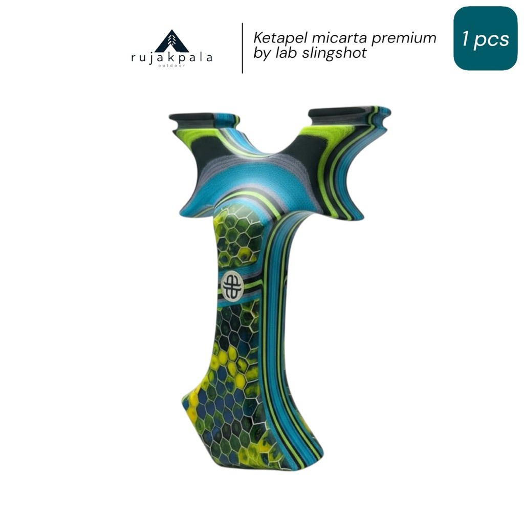 ketapel micarta kobra laminasi by lab slingshot / ketapel premium