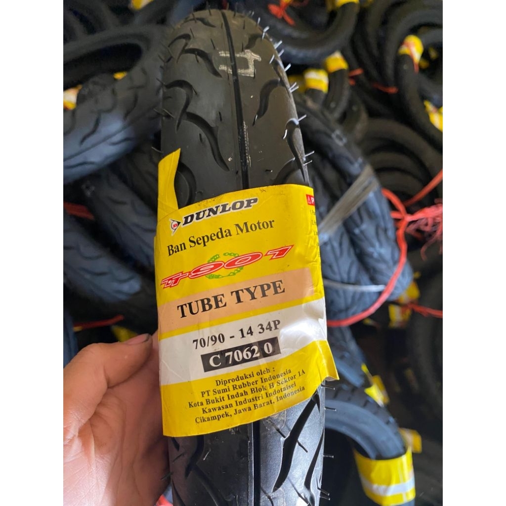 DUNLOP ban Dunlop ring 14 70/90/14 80/90/14 90/90/14 tube type sepeda motor