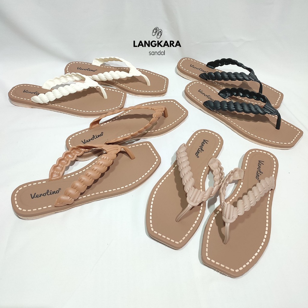 Sandal Jepit Wanita Casual | Sandal Jepit Jelly Cewek Tali Motif