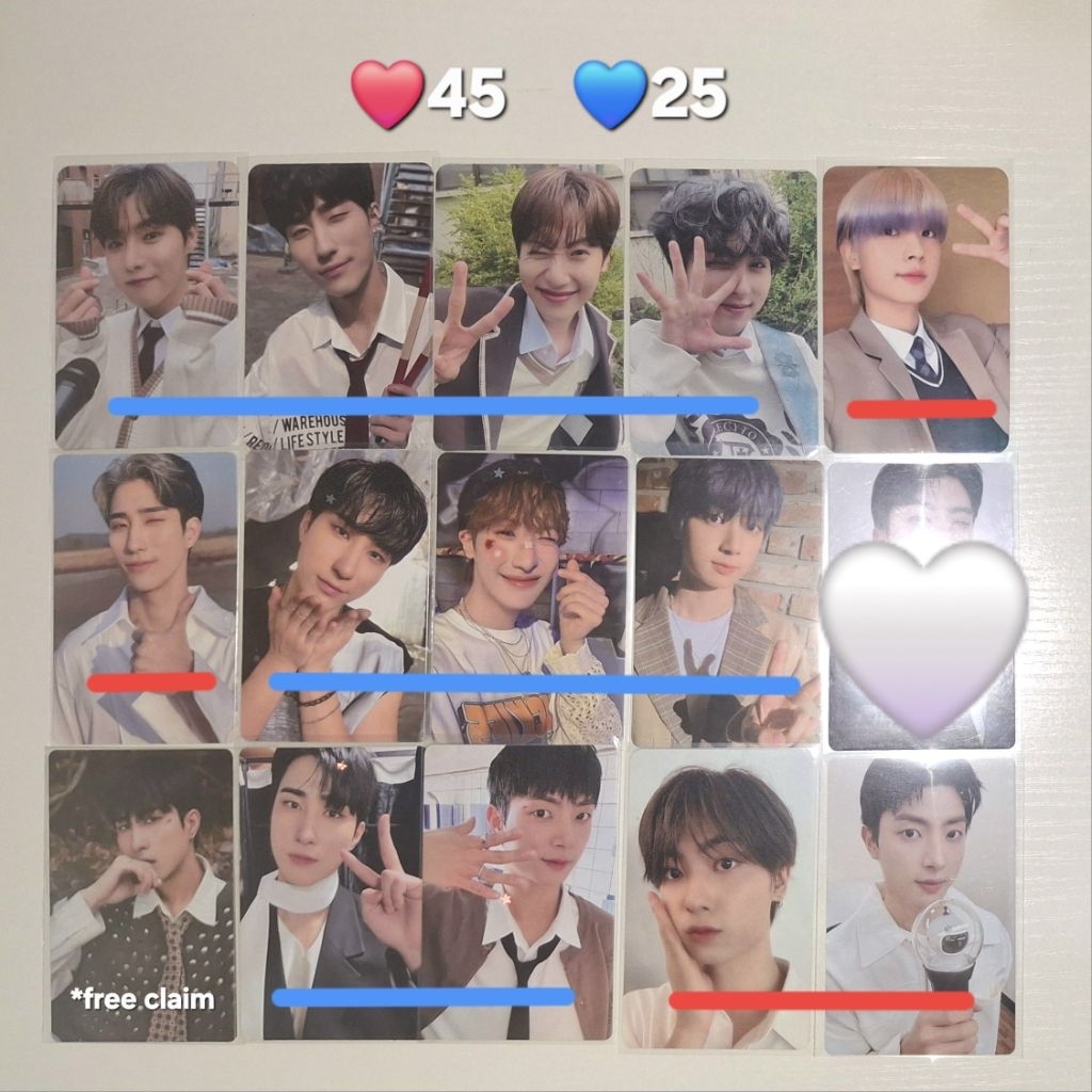 Onewe assorted collections Yonghoon Kanghyun Harin Dongmyeong Giuk Cya