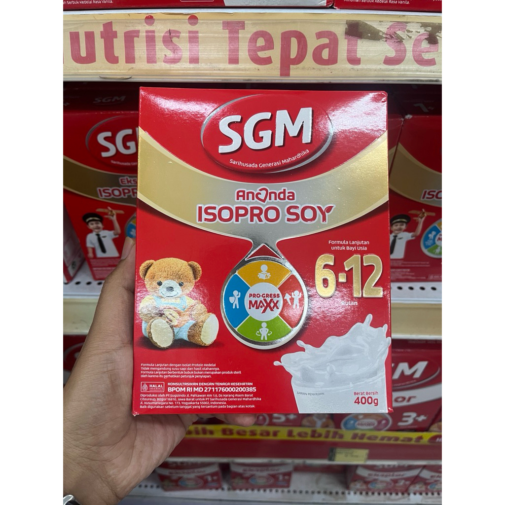 SGM Isopro Soy 6-12 bulan 400gr | SGM Soya | SGM 6-12bulan | SGM Murah | Sufor Murah