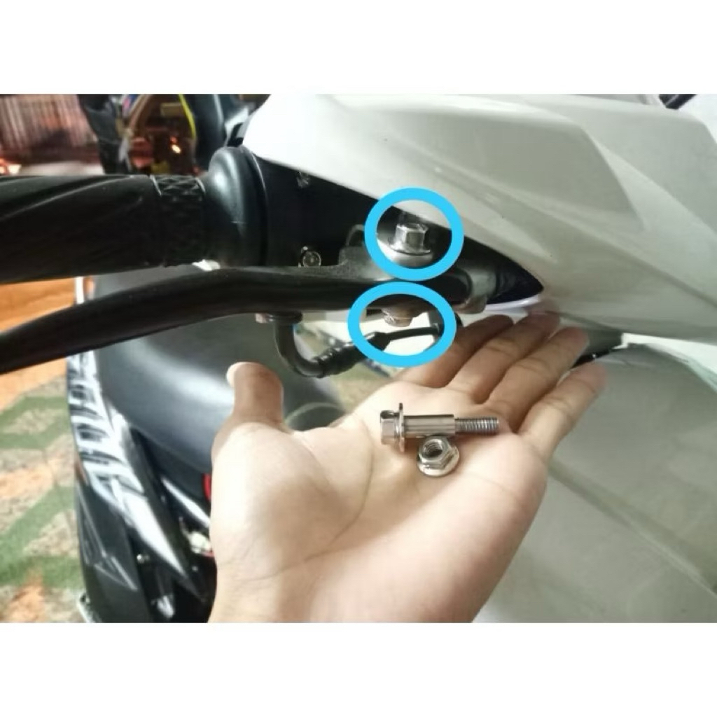 baut handle tojosan handle mio/fino/soul/nouvo steanlees 2kunci