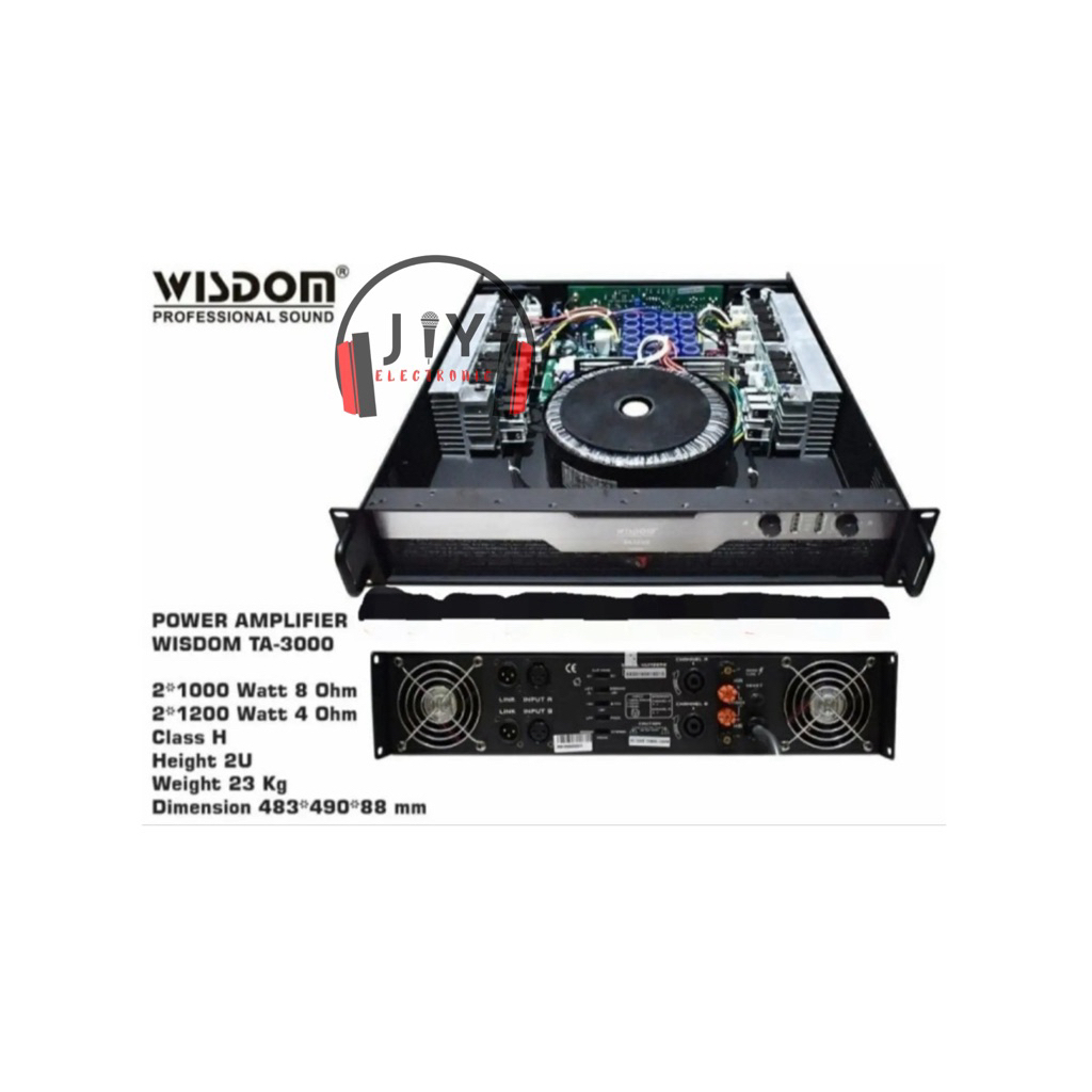 Power Wisdom 2 Channel Class H TA-3000 TA 3000 TA3000