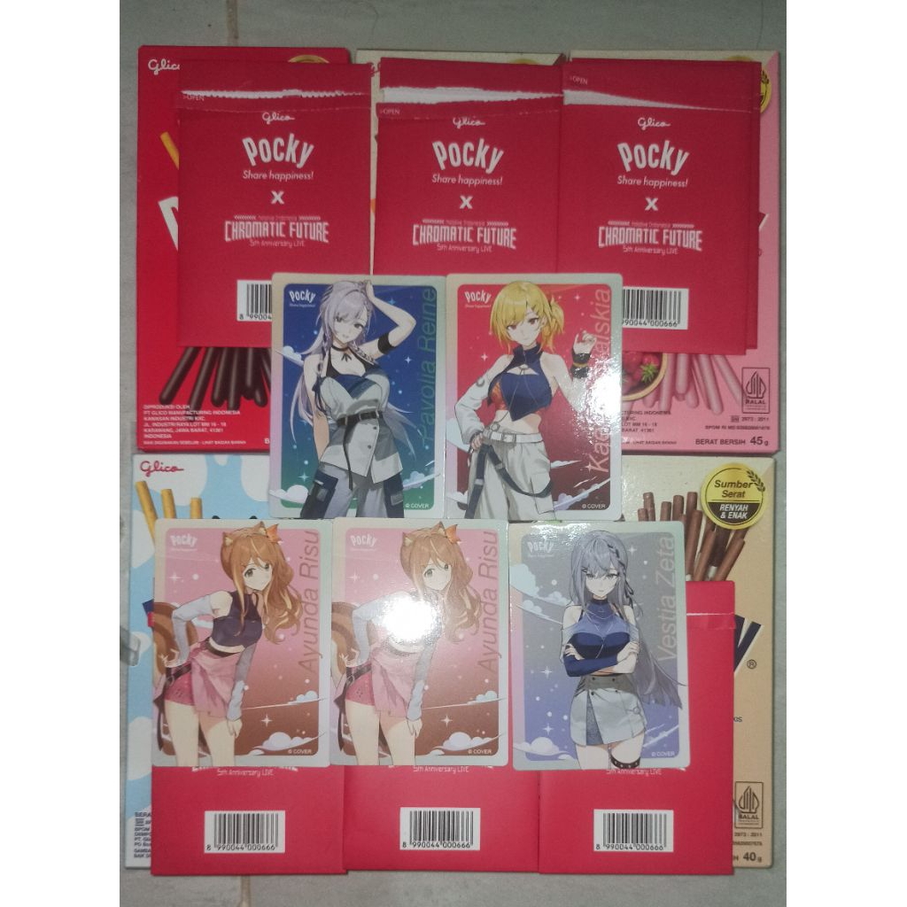 Kartu/Photocard Pocky x Hololive Indonesia