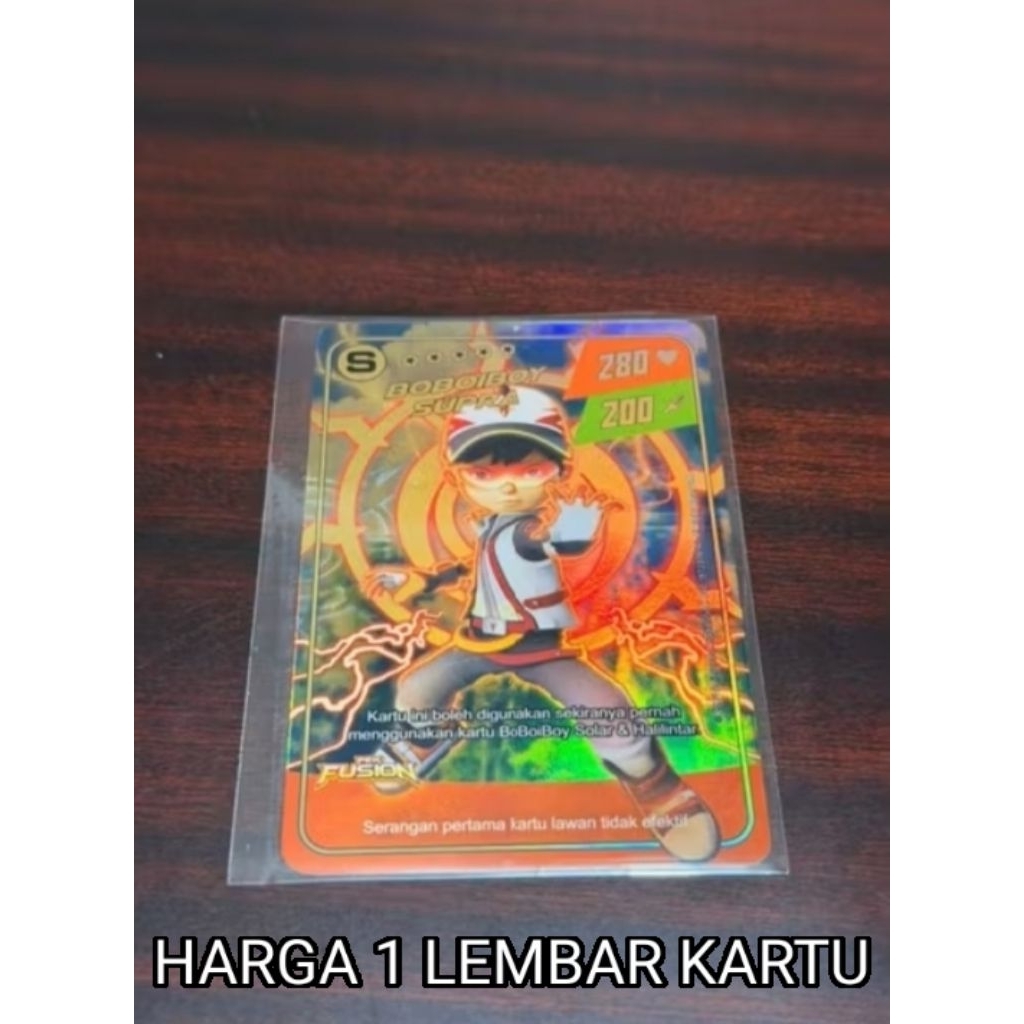 [BACA DESKRIPSI] Boboiboy Monsta Galaxy Card Boboiboy Supra S Dari Pek Fusion