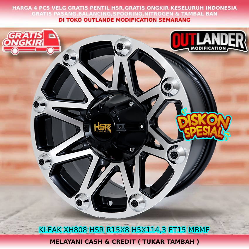 Velg ring15 velg mobil Rush| Innova| Estima| Harier| Almaz| APV| Xtrail| dll velg hsr kleak R15