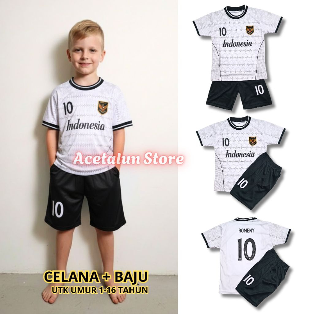 SETELAN BAJU BOLA ANAK/JERSEY BOLA ANAK UMUR 1-15 TAHUN/JERSEY FUTSAL