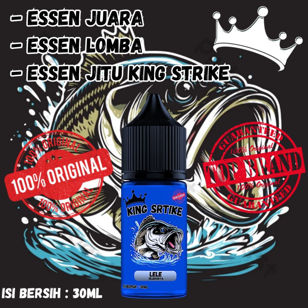 ESSEN SUPER JITU IKAN LELE 30ML, ESSEN LELE , ESSEN GALATAMA , ESSEN KINGSTRIKE, ESSEN BAWAL
