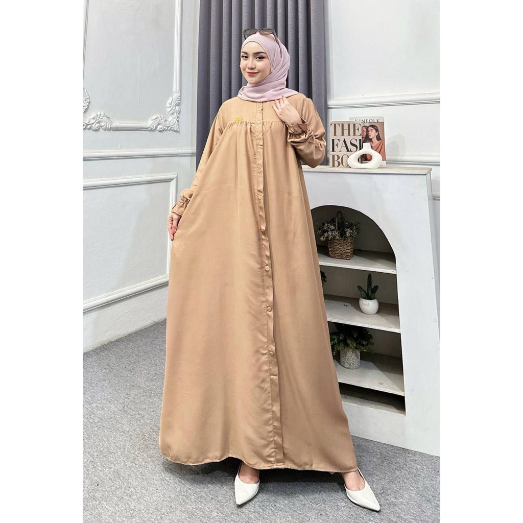 GAMIS JUMBO ELIZA RAYON TWILL GAMIS JUMBO DAILY GAMIS LEBARAN