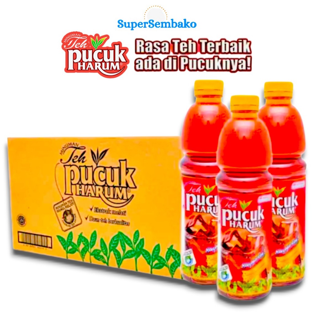 Minuman Teh Pucuk Harum 350ml 1 Dus Karton Isi 24 Botol Grosir Murah Instant Depok