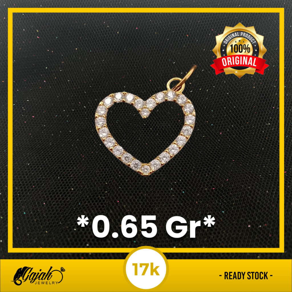 Liontin Emas 17K - Toko Emas Gajah - 0.65 Gram LBS000000003