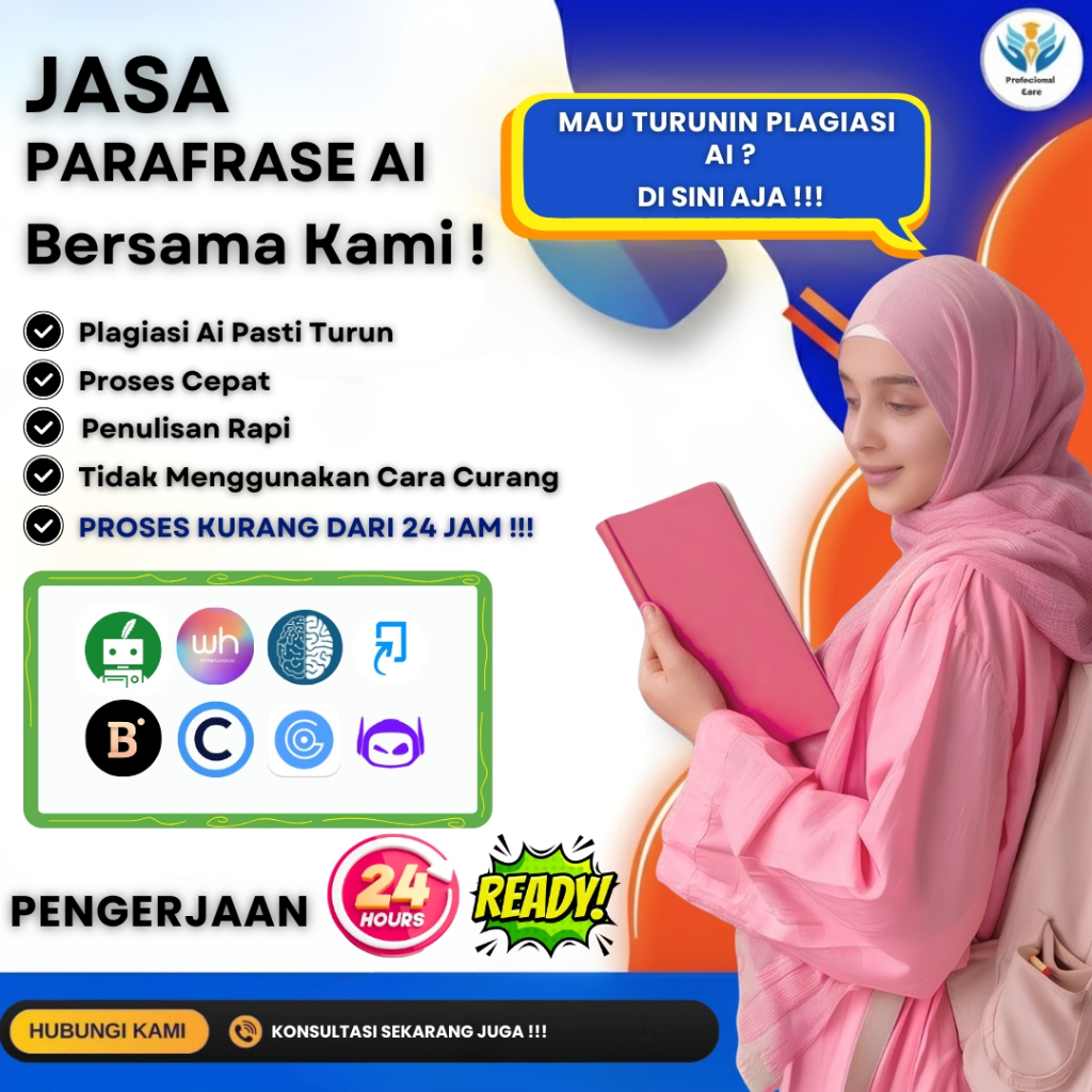 PARAFRASE MENURUNKAN PLAGIASI AI + CEK PLAGIASI