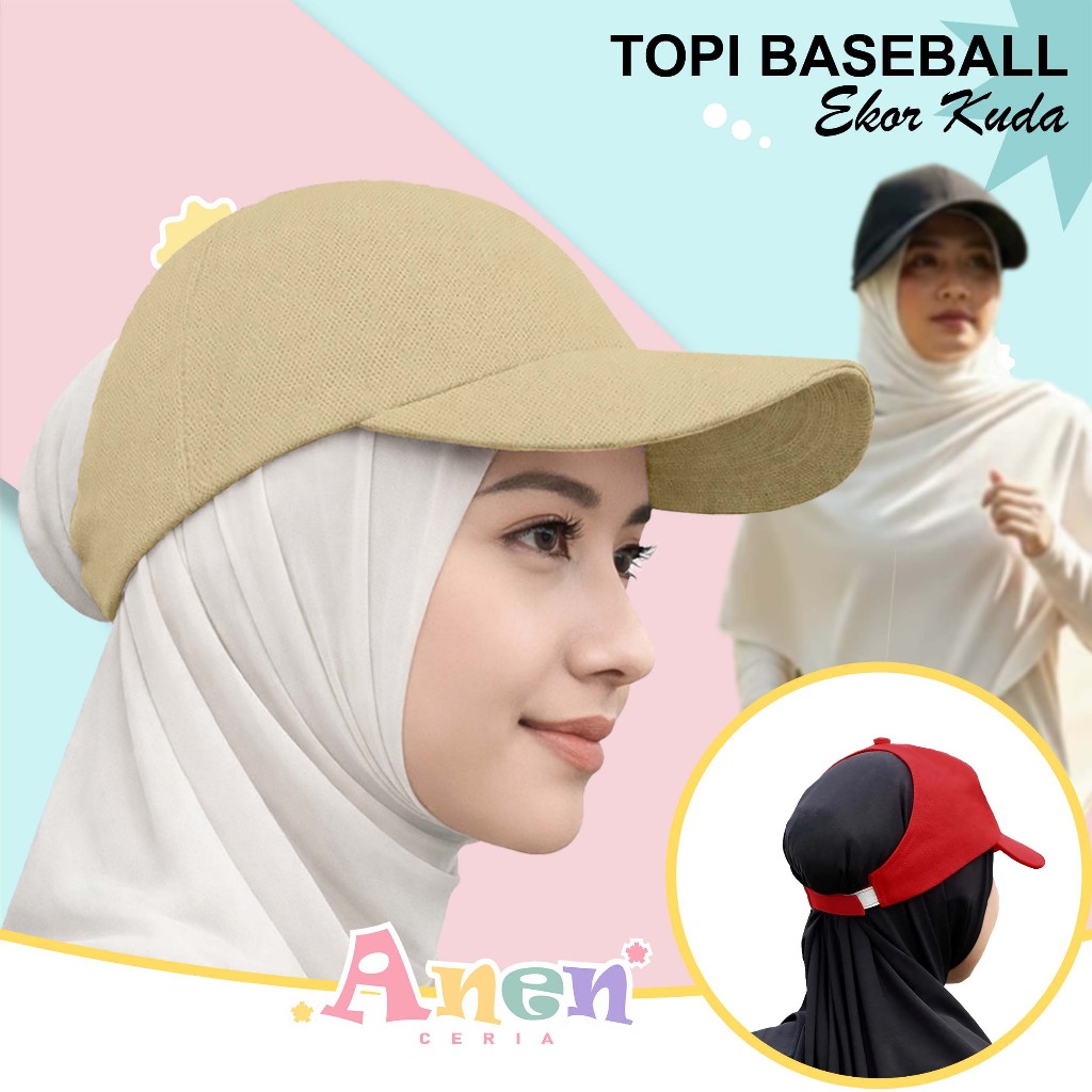 Topi Sport Hijab Dewasa Wanita Ringan Stylish