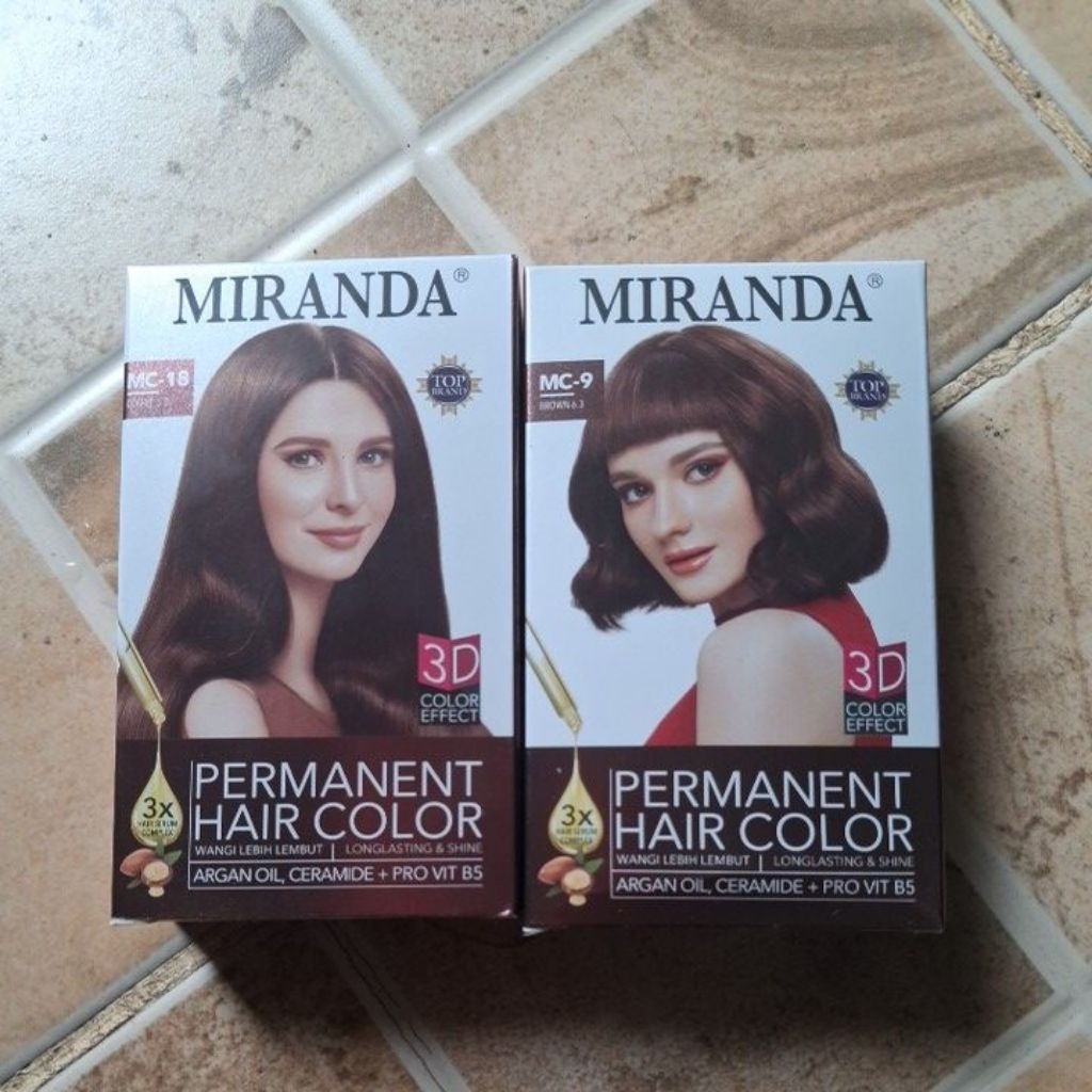 2Miranda Pewarna Rambut MC17 Dark Brown+ MC 20 Smokey Ash