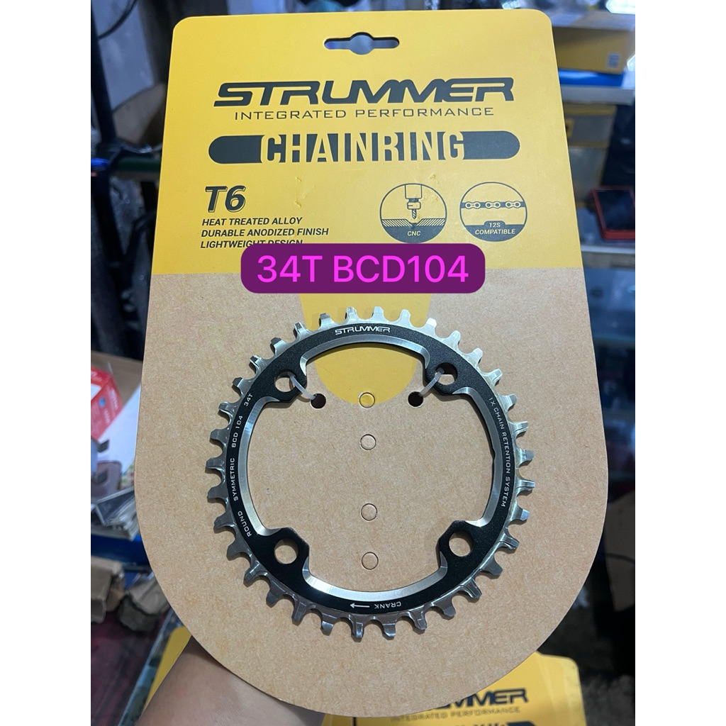 Chainring Narrow Mtb Merk Strummer BCD104 BCD96