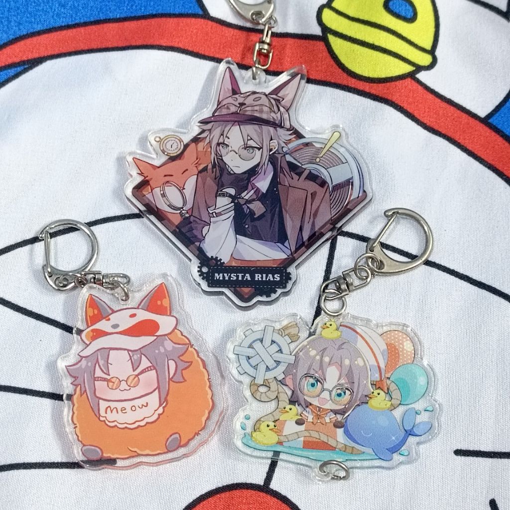 Vtuber Mysta rias Vtuber Nijisanji En Luxiem fanmerch Acrylic Keychain various artist