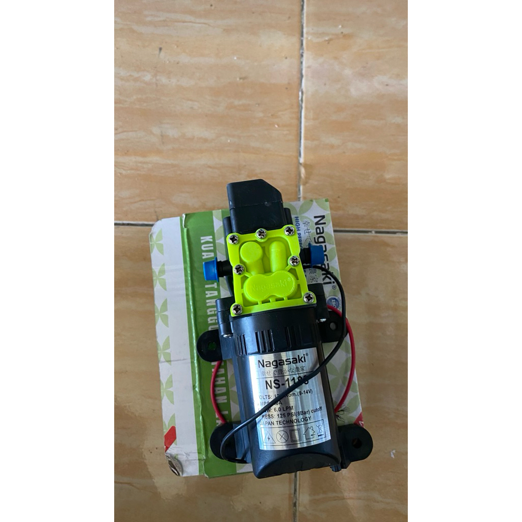 Dinamo Pompa Sprayer Elektrik Nagasaki Nagawa 125 PSI 6 L/m - Otomatis Mati, Tekanan Tinggi, Aliran 