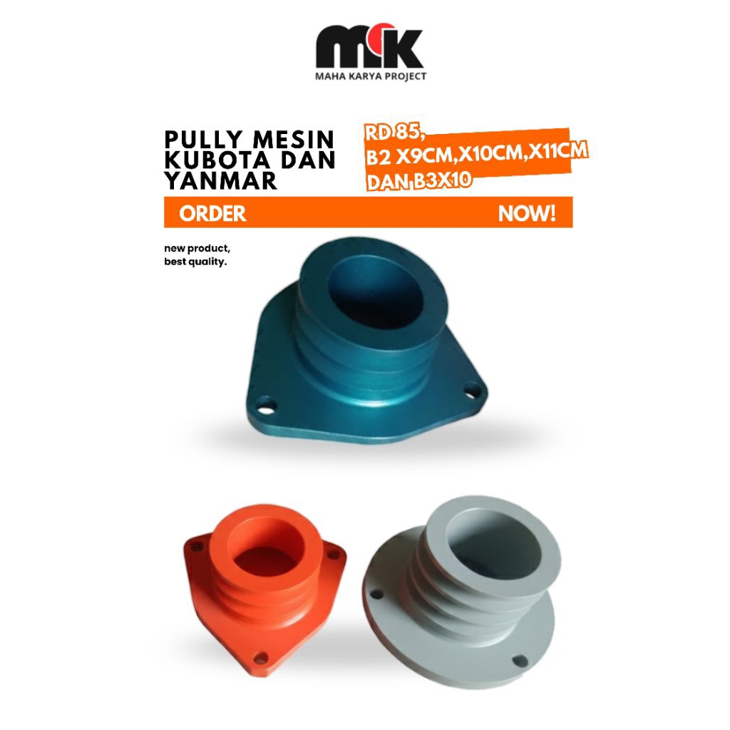 Pully mesin kubota rd 85 dan yanmar b2x9cm,b2x10cm,b2x11cm dan b3x10cm