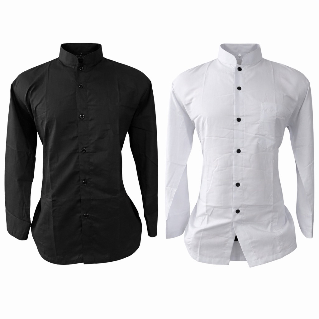 BAJU KOKO DEWASA / Baju Koko Jasko Jas Koko Muslim Pria Dewasa Putih Polos Lengan Panjang