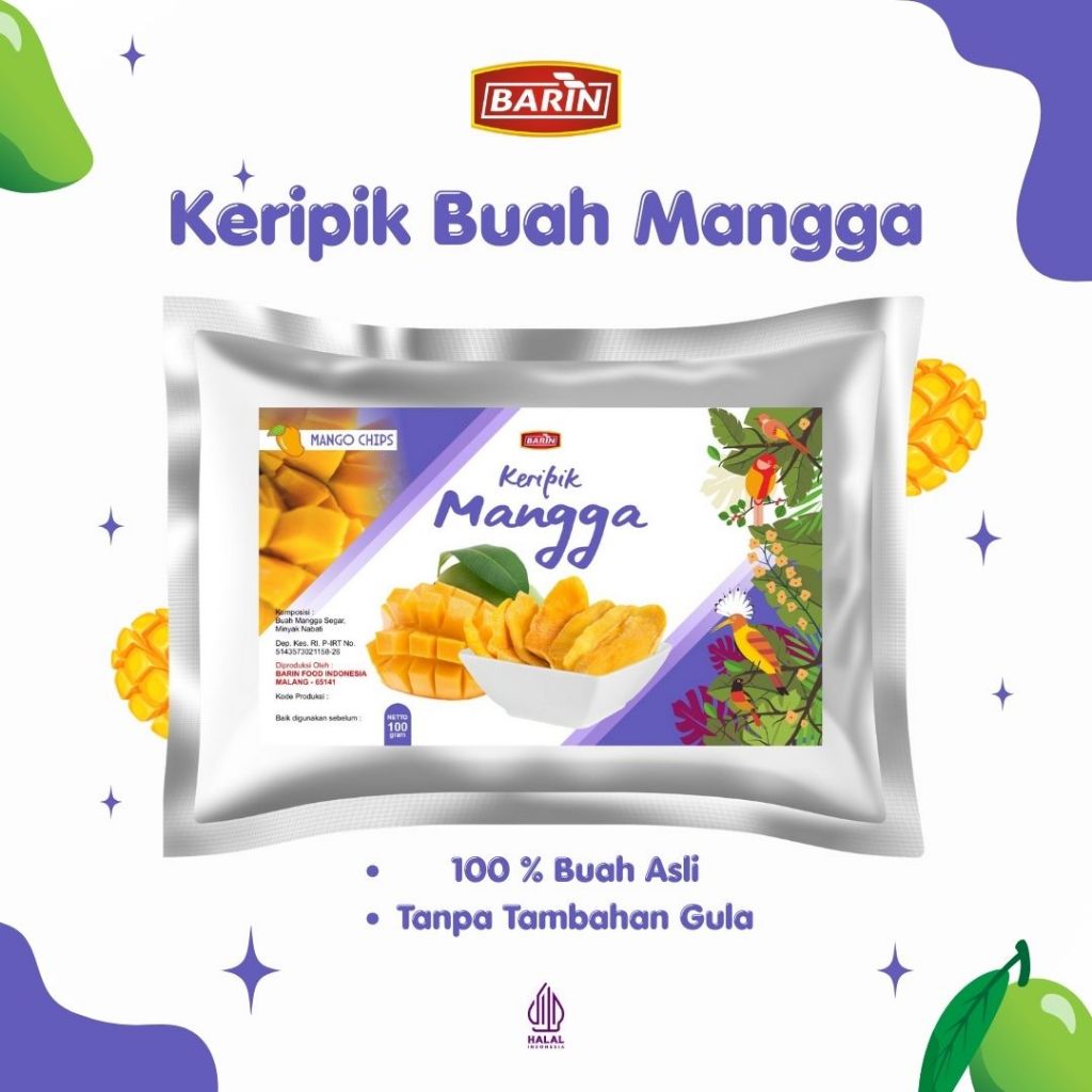 Keripik Buah Mangga Kripik Buah Malang Barin / Keripik Buah